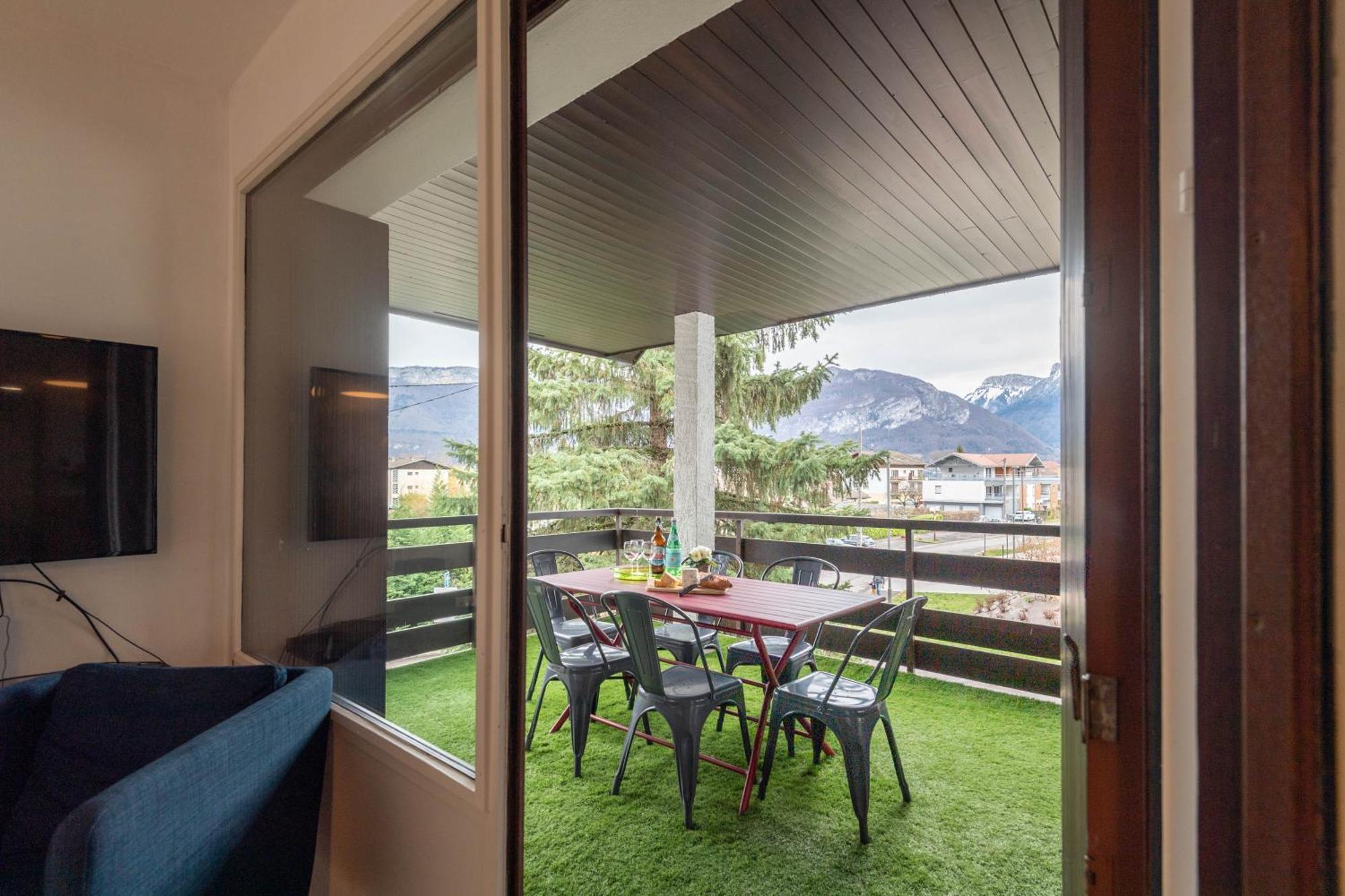 Bel Apt Terrasse A 2 Pas Du Lac Sévrier Exteriér fotografie