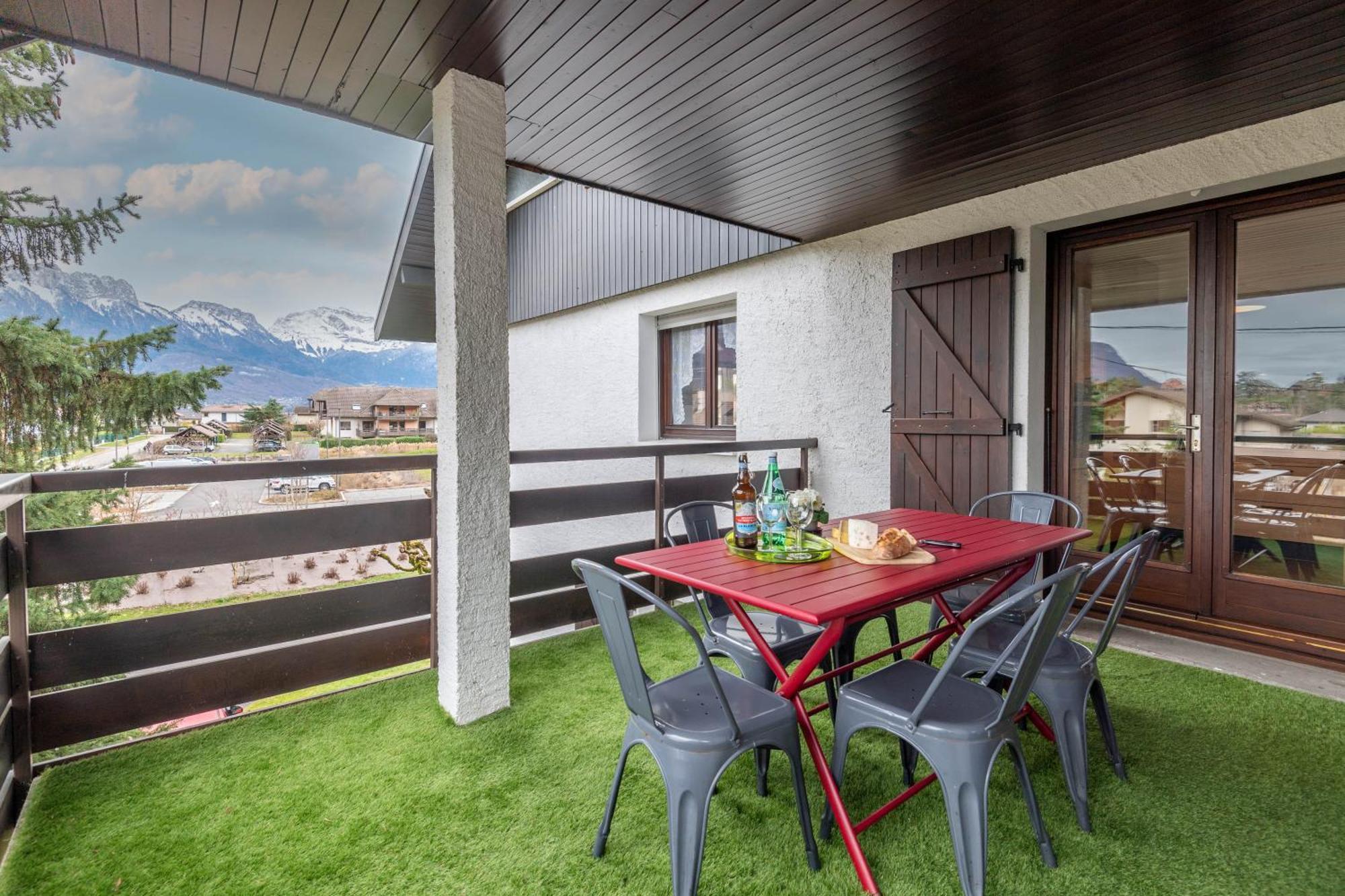 Bel Apt Terrasse A 2 Pas Du Lac Sévrier Exteriér fotografie