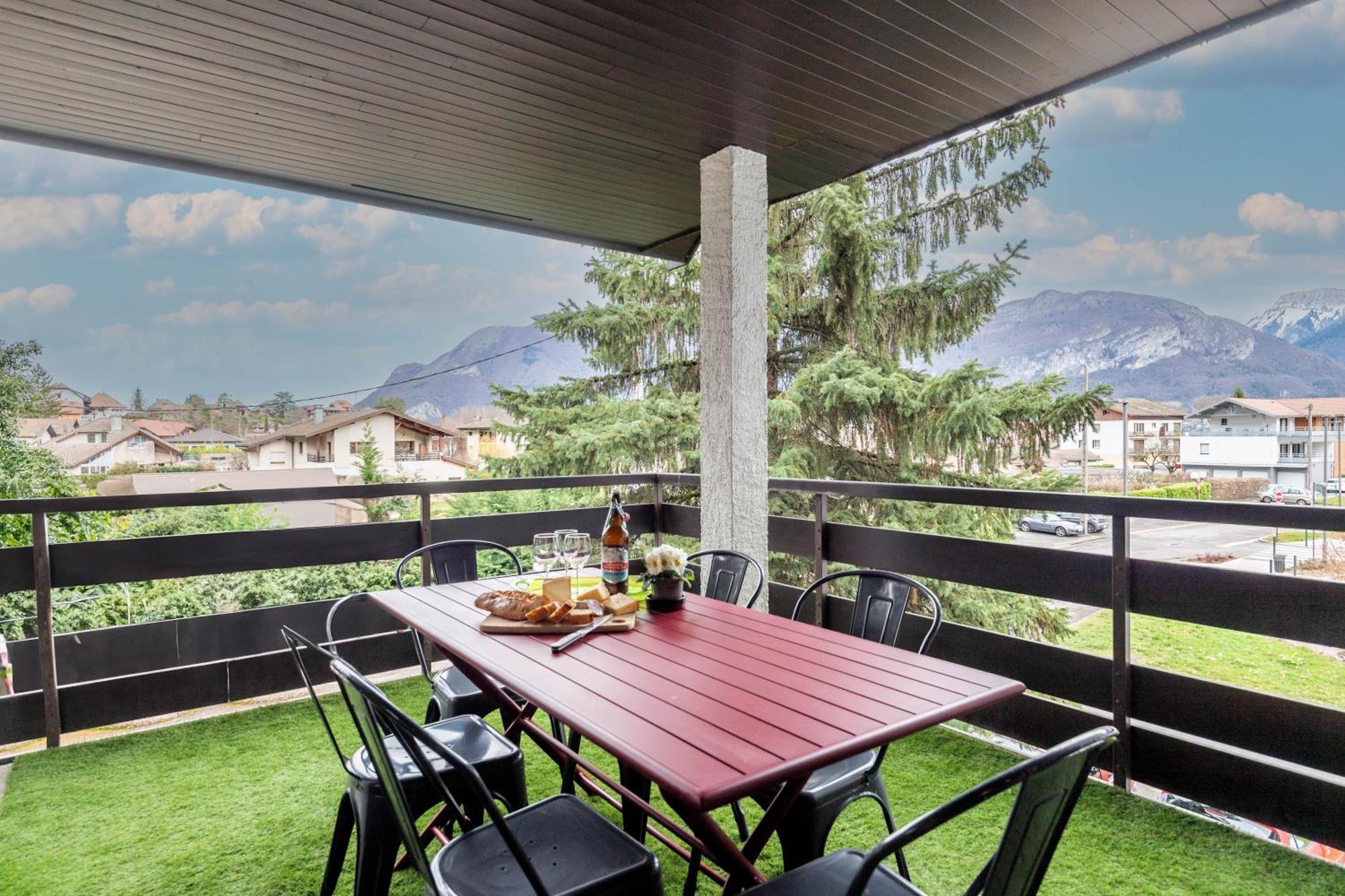 Bel Apt Terrasse A 2 Pas Du Lac Sévrier Exteriér fotografie